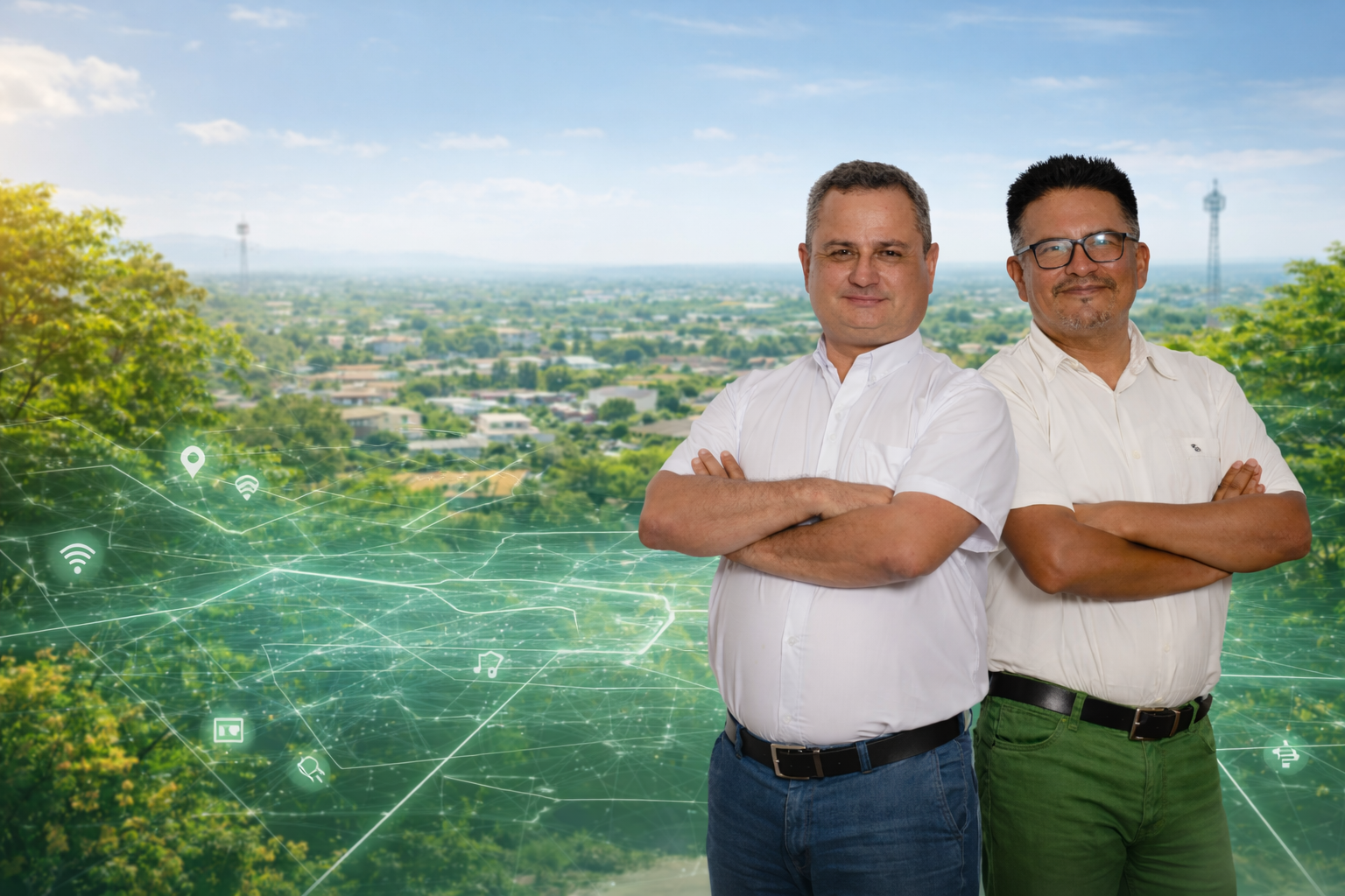 Vista urbana de La Guardia con vision de un Municipio Digital para La Guardia